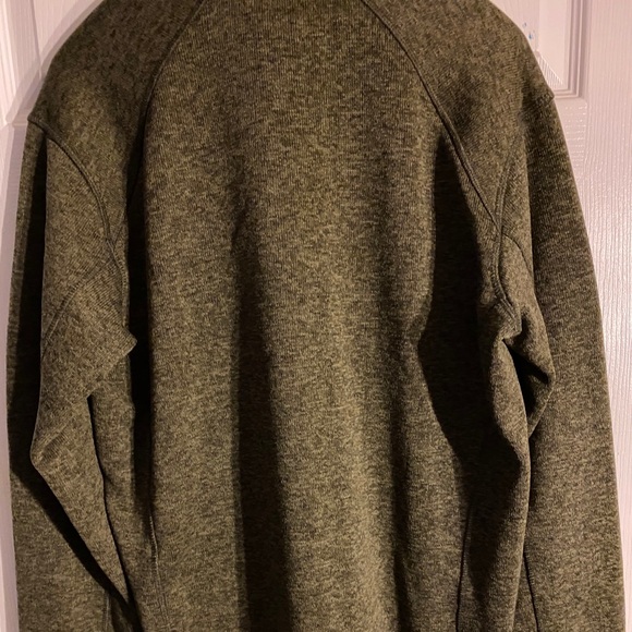 Eddie Bauer large green men’s sweater quarter zip - Picture 2 of 5